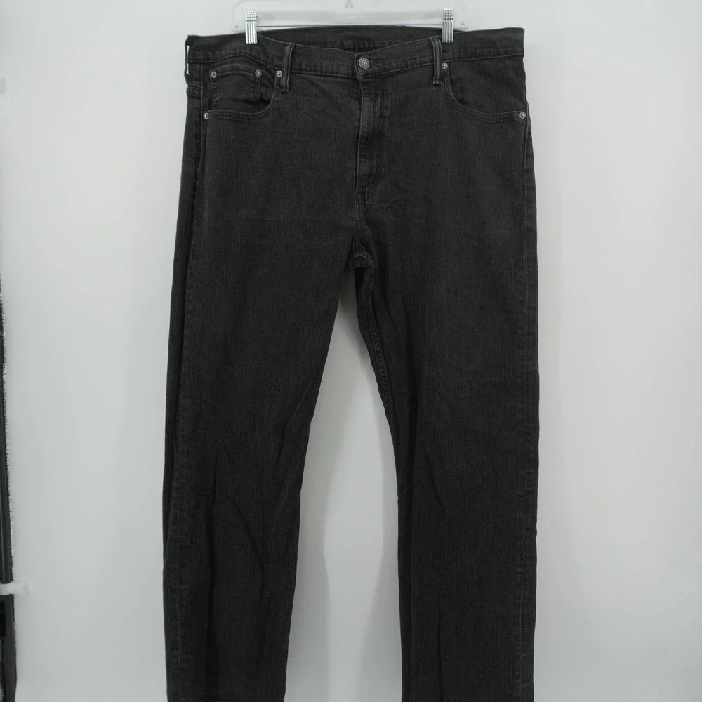 Levi's 569 Loose Straight Jeans Mens 40x32 Black Faded Denim Relaxed Fit
